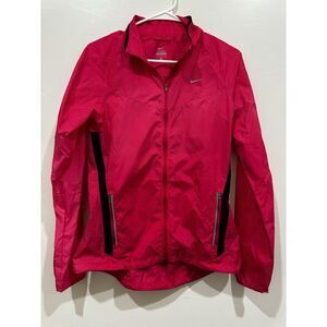 Women's Pink Windbreaker Nike Jacket Size S
